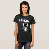 月の暗号にHodl Solanaソールコイン宇宙飛行士 Tシャツ (正面フル)
