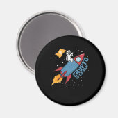 月の暗号誇大広告へのビットコイン マグネット (正面/裏面)