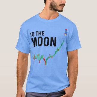 月の暗号通貨へ Tシャツ