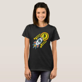 月の暗号Btc取引へのBitcoin Ape Tシャツ (正面フル)