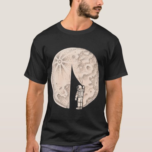 月の暗黒面を明らかにする Tシャツ (正面)