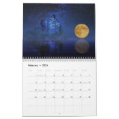 月の月満月のサイクルを見る カレンダー (2月 2026)