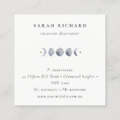 月の月相ご注文ありがとうございます スクエア名刺 (裏面)