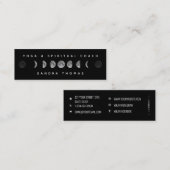 月の月相シテラルヨギ&スピリチュアルコーチ スキニー名刺 (正面/裏面)