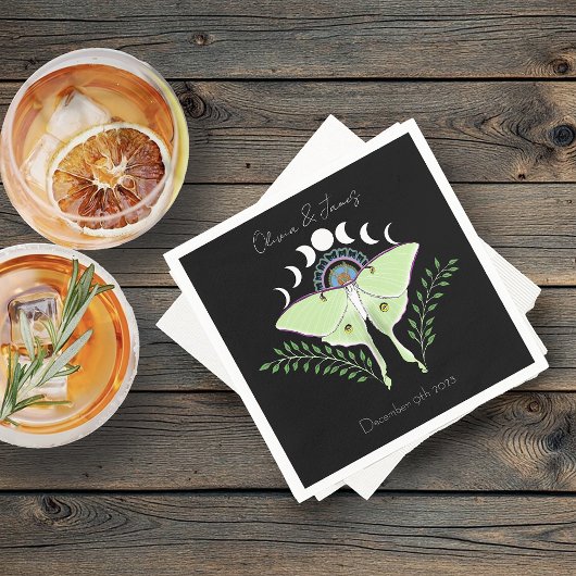 月の月相 スタンダードカクテルナプキン