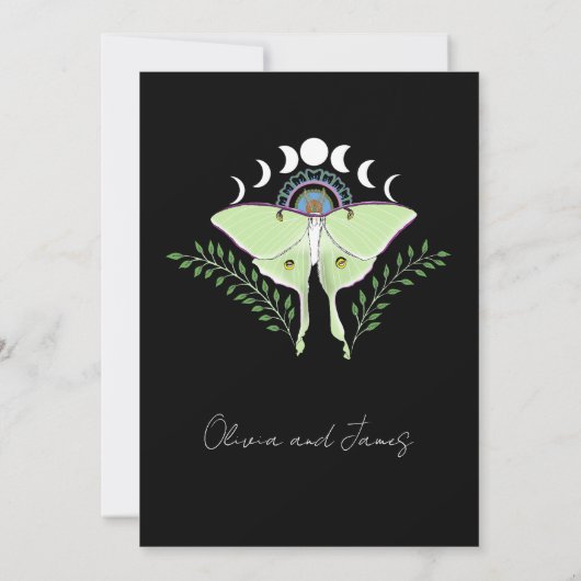 月の月相 招待状 (裏面)