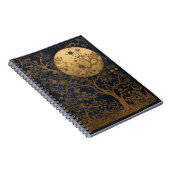 月の木の美しい図解入りの、写真付きのノート ノートブック (右側)