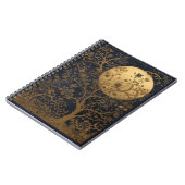 月の木の美しい図解入りの、写真付きのノート ノートブック (左側)