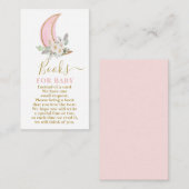 月の本でベビーガールカードを エンクロージャーカード (正面/裏面)