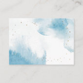 月の本のリクエストに対する青い金ゴールド エンクロージャーカード (裏面)