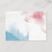 月の本のリクエストに青いピンク エンクロージャーカード (裏面)