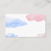 月の本のリクエストに青いピンク エンクロージャーカード (裏面)