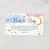 月の本のリクエストに青いピンク エンクロージャーカード (正面)