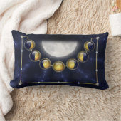 月の枕の人生の月 ランバークッション (ブランケット)