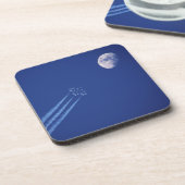 月の横にジェット機 |ブリティッシュコロンビア コースター (左側)