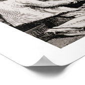 月の横のフランスの画廊 ポスター (角)