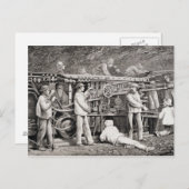 月の横のフランスの画廊 ポストカード (正面/裏面)