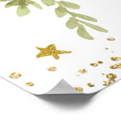 月の歓迎サインの上のピンク色のバルーン ポスター (角)