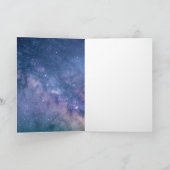 月の気球の宇宙が付いている宇宙の宇宙飛行士は主演します サンキューカード (内部)