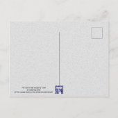 月の水に入ったお洒落猫の絵はがき ポストカード (裏面)