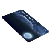 月の氷の凍ってい惑星 マグネット (右側)