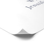 月の海軍の赤ちゃんシャワー歓迎 ポスター (角)