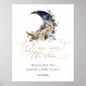 月の海軍の赤ちゃんシャワー歓迎 ポスター (正面)