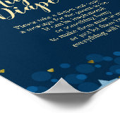 月の海軍の赤ん坊のシャワー夜遅くのおむつを越えて ポスター (角)