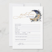 月の海軍の金ゴールドのベビーカードの予測 招待状 (正面)