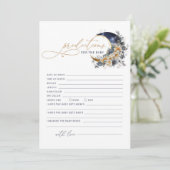 月の海軍の金ゴールドのベビーカードの予測 招待状 (スタンド正面)