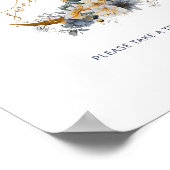 月の海軍の金ゴールドベビーは甘い ポスター (角)