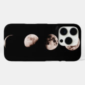月の満ち欠け ウォールアート - 天体のホームデコレーション Case-Mate iPhoneケース (裏面 (横))