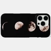 月の満ち欠け ウォールアート – 天体のホームデコレーション Case-Mate iPhoneケース (裏面 (横))
