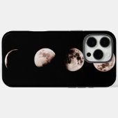 月の満ち欠け ウォールアート - 天体のホームデコ Case-Mate iPhoneケース (裏面 (横))