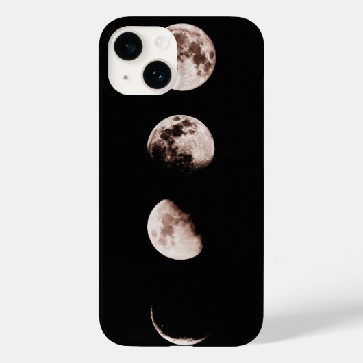 月の満ち欠け ウォールアート - 天体インテリア Case-Mate iPhoneケース (裏面)
