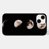 月の満ち欠け ウォールアート - 天体インテリア Case-Mate iPhoneケース (裏面 (横))