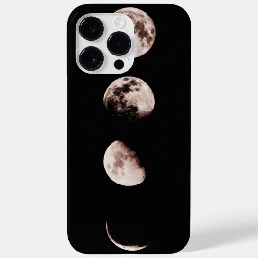 月の満ち欠け ウォールアート – 天体モチーフのインテリア Case-Mate iPhoneケース (裏面)