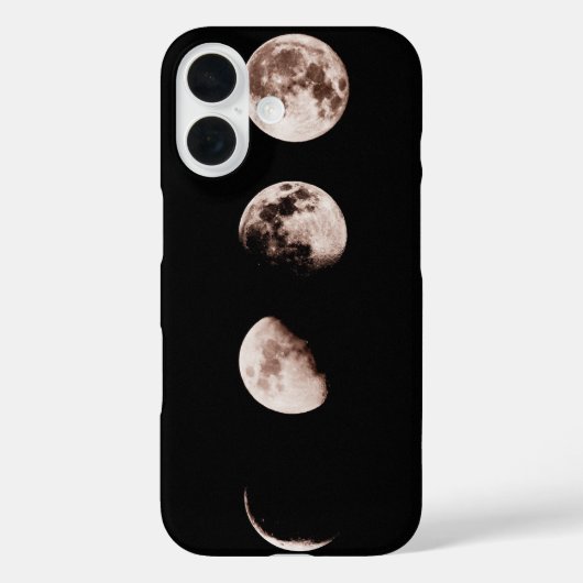 月の満ち欠け ウォールアート - 天体モチーフのインテリア Case-Mate iPhoneケース (裏面)