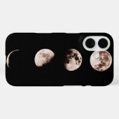 月の満ち欠け ウォールアート - 天体モチーフのインテリア Case-Mate iPhoneケース (裏面 (横))