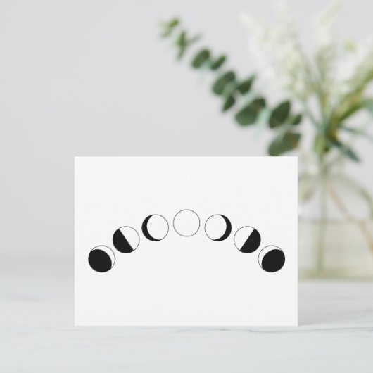 月の満ち欠け ポストカード (スタンド正面)