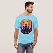 月の満ち欠け 宝石 星 夕焼け Tシャツ (正面フル)