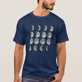 月の満ち欠け Tシャツ
