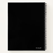 月の満月の写真ポケットmoleskinのための撮影 ノートブック (裏面)