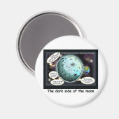 月の漫画のギフトの暗おもしろいい側面 マグネット (正面/裏面)