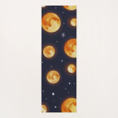 月の火のパターン ヨガマット (裏面)