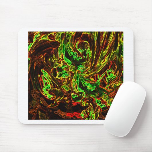 月の炎 マウスパッド (マウス)