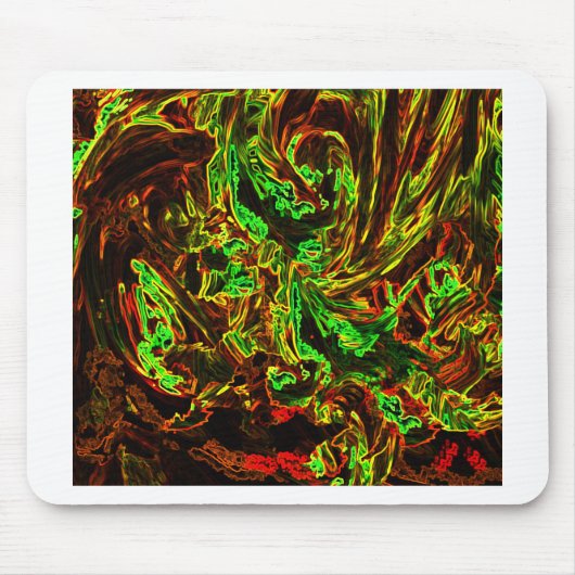 月の炎 マウスパッド (正面)