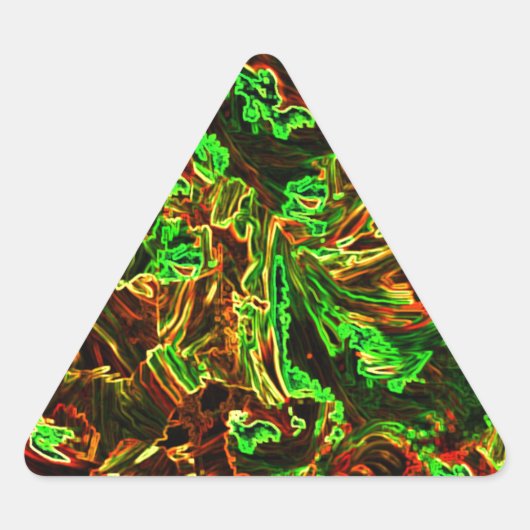 月の炎 三角形シール (正面)