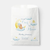 月の熊の男の子のシャワーの上 フェイバーバッグ (正面)