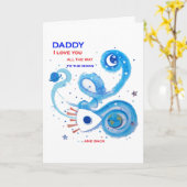 月の父の日の挨拶状に愛して下さい カード (黄色い花)